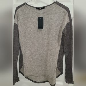 Anthropologie Amadi Women's Gray Two Toned Pullover Sweatshirt